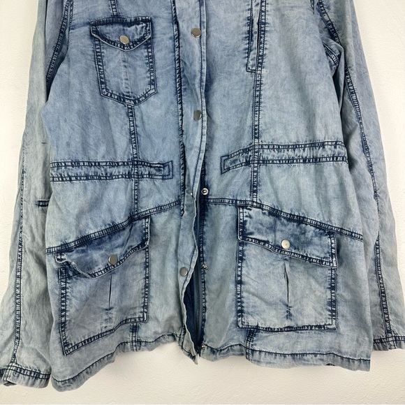 Ashley Denim Windsor Acid Wash Denim Jacket XL New - Picture 8 of 8